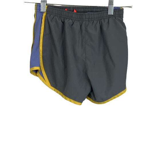 Nike Girl’s Dri-Fit Gray Color Block Shorts Medium - Picture 1 of 3